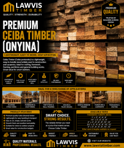 Premium Ceiba Timber (Onyina) Ghana - Lightweight Construction and Roofing Wood | Lawvis Timber
