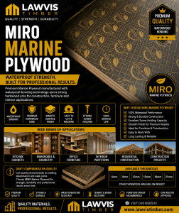MIRO Marine Plywood Ghana β Premium Waterproof Plywood for Construction, Furniture and Interior Finishing by Lawvis Timber