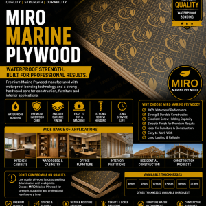 MIRO Marine Plywood Ghana – Premium Waterproof Plywood for Construction, Furniture and Interior Finishing by Lawvis Timber